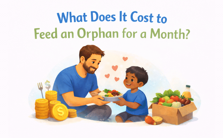 what does it cost to feed an orphan for a month